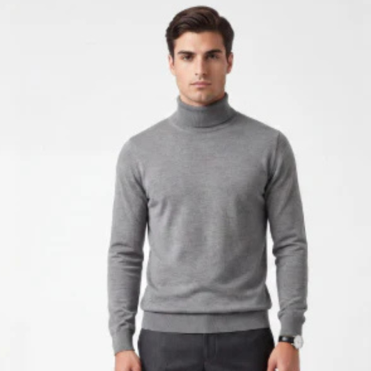 Noah Weber Cashmere Turtleneck Sweater – Luxury Warm Knitwear for Men