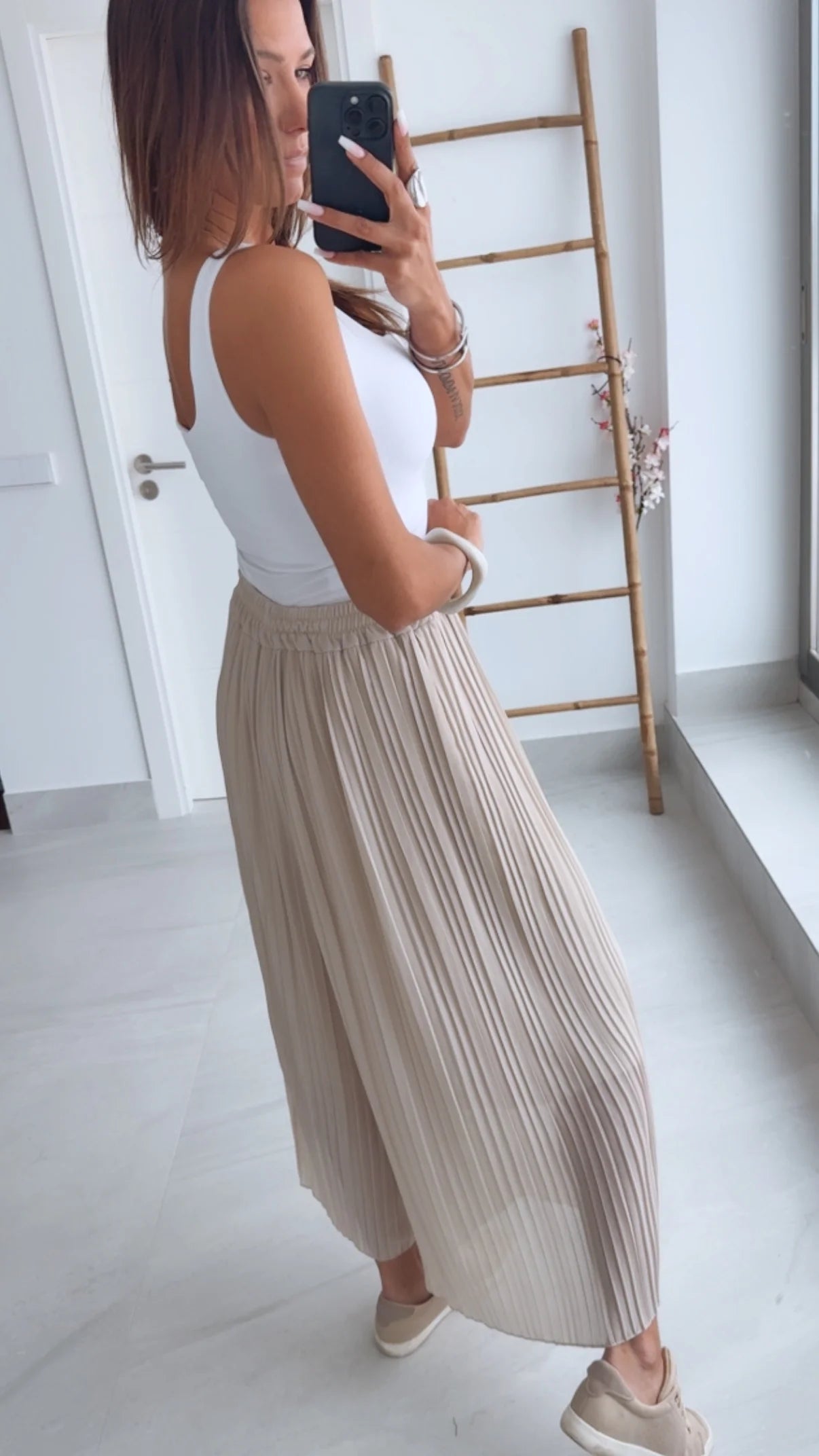 Pantalón Plisado Alegría – Talla única (34–48)